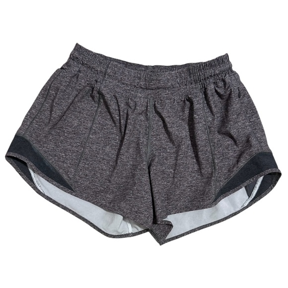 Lululemon Hotty Hot Short II Heather Lux Multi Black Gray Reflect - Picture 4 of 5